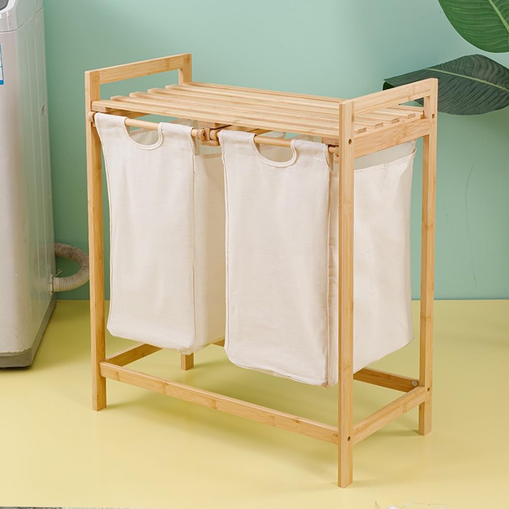 Canasta Cesto Para Ropa Sucia Doble Con