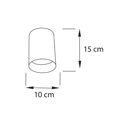Lámpara Plafón 1 Luz Industrial para techo Nova Par30